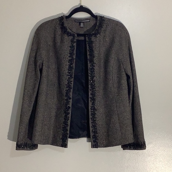 Linda Allard Elllen Tracy Brown Blazer - Picture 1 of 7